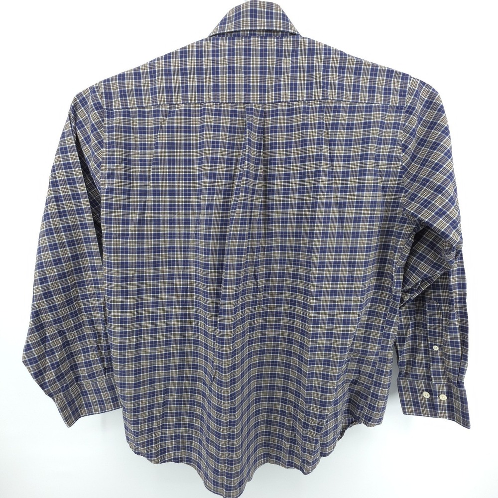 Peter‎ Millar Shirt Mens XL Long Sleeve Multicolor Cotton Plaid Button Up - Picture 5 of 8